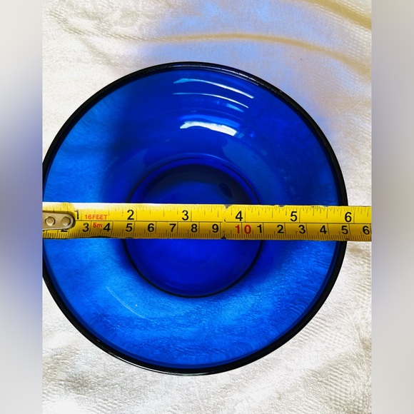 Cobalt blue glass 4 Pc breakfast serving set - Picture 13 of 14